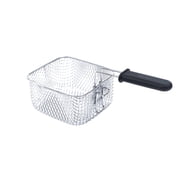 Loyalheartdy 110V Electric Deep Fryer Stainless Steel Fries Chicken Electric Deep Fryer w/Basket and Drip Hook Adjustable Temperature Control 2.5L