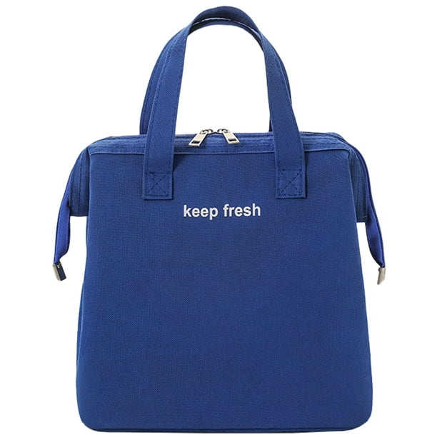 Bolsa de almuerzo aislada, bolsa de conveniencia simple, bolsa de almacenamiento en frío, bolso de almuerzo, lonchera, mujeres y hombres, trabajo de picnic para adultos, senderismo en la playa