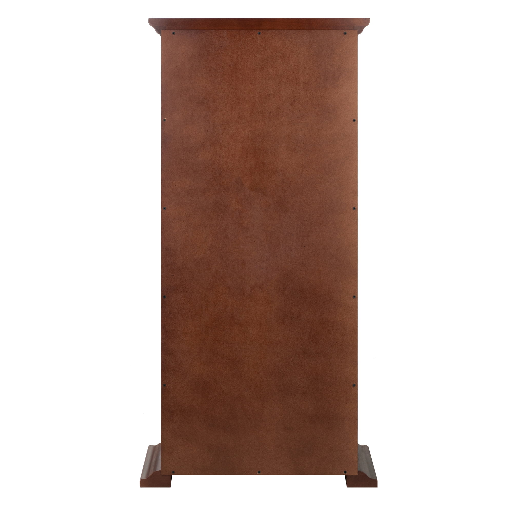 人気ブランド 海外通販 - 国内入手困難 Winsome Wood Holden Media Cabinet with Glass Doors, Walnut 洋楽