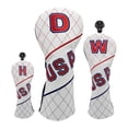 thumbnail image 1 of Fundas para cabezas de palo de golf, ligeras, impermeables, para regalo, viajes, exteriores e interiores. Conjunto DWH, 1 of 9