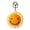 E, variant on Crocheted sunflower keychain pendant with a smiley face - a top prize! Hand-knitted bag/car ornament - a gift!