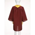 thumbnail image 4 of TTAO Unisex Boys Girls School Graduation Gown Long Sleeve V-neck Robe with Hat Stole Tassel for Ceremonies Parties Burgundy 5-6, 4 of 6