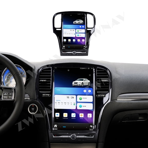 ZWNAV 14.5 inch Car Radio Carplay Android 15 for Chrysler 300C 2011-2013 HD Smart Screen GPS Navigation Multimedia Stereo Head Unit