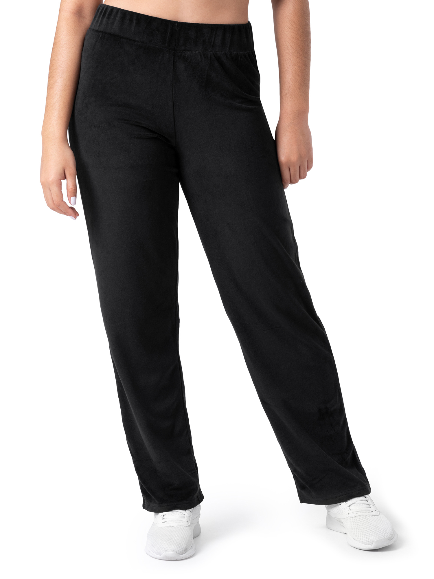 Athletic Works Women's Active Velour Zip-Up Track Jacket and Pants, 2-Piece Set - image 5 of 6