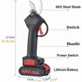 thumbnail image 5 of Electric pruning shears garden, portable rechargeable pruning shears branch cutter, 5 of 5