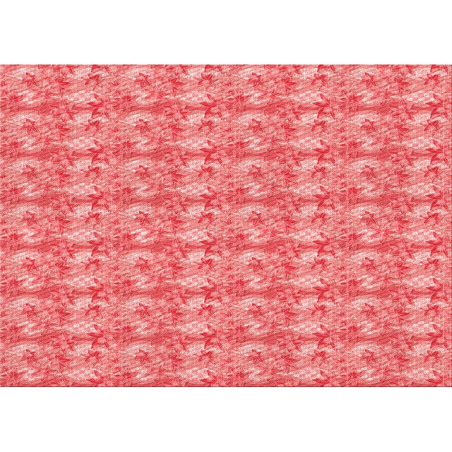 Ahgly Company Machine Washable Indoor Rectangle Transitional Light Coral Pink Area Rugs, 8' x 12'