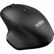 Urban Factory BTM10UF Onlee Pro Dual Cordless Rechargeable Computer Mouse, Ergonomic, 6 Buttons, Bluetooth and 2.4 GHz, Black