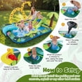 thumbnail image 6 of Costway Inflatable Play Center with Slide, Giraffe-shaped Sprinkle for Backyard, Garden, 6 of 10