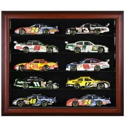 Angle View: 10-Die-Cast Car Mahogany Framed Wall Mount Display Case