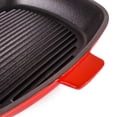 thumbnail image 7 of BergHOFF Neo 4pc Cast Iron Cookware Set, Fry Pan, Grill Pan & Round Dutch Oven, Red, 7 of 7