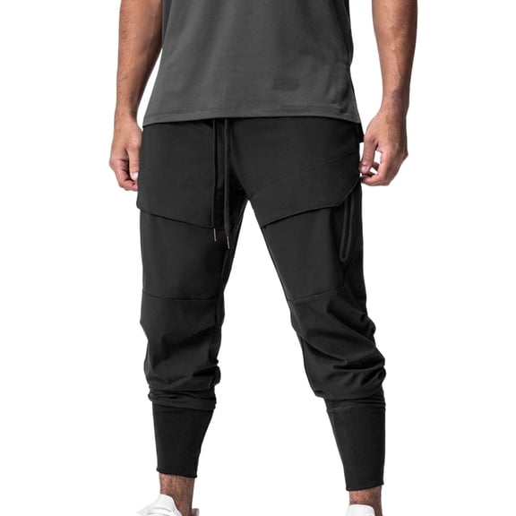 Athletic Joggers for Men with Quick-Dry Moisture-Wicking Fabric, Secure Zipper Pockets, Flexible Waistband and Modern Design for Gym, Running, Sports or Lounging