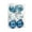 Blue, variant on Green and Clear Christmas Ball Ornaments 6pcs, 2.36-Inch Shatterproof Baubles with Glitter and Beaded Design, Transparent Hanging Decorations for Christmas Tree, Holiday Party, Wedding and Home Décor