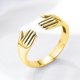 thumbnail image 4 of Moda amor abrazando pareja anillo apertura anillo joyería 1 pieza anillo Wmkox8yii  fajkfhkj2298, 4 of 9