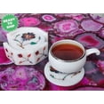 thumbnail image 2 of Set of Luxury Natural Marble Coasters with Gemstones Inlay Art, 2 of 3