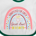 thumbnail image 4 of Inktastic Handpicked for Earth by My Great Aunt in Heaven Rainbow Boys or Girls Baby Bib, 4 of 4