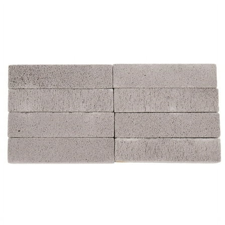 8 Pieces Pumice Stones for Cleaning Scouring Pad Grey Stick Cleaner Removing Toilet Bowl Ring Bath Household Kitchen Pool