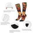 thumbnail image 3 of Fotbe Sleeping Cat Flowers Calcetas Divertidas Estampadas para Hombre y Mujer, Calcetas de Algodón hasta la Rodilla para Caminar, Correr, Enfermería y Embarazo, 3 of 6
