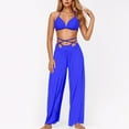 thumbnail image 2 of Toimothcn Womens Swimsuits Set 2025 Solid Color Bikini Three Piece Beach Split Swimsuit Set Leisure Womens Swimming Clothes, 2 of 3