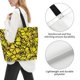 thumbnail image 3 of Disketp Yellow Butterflies Bolsa Tote Estampada para Mujer, Bolso de Hombro y de Mano para Compras y Viajes, 3 of 8