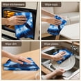 thumbnail image 5 of 6 Pcs Funny Kitchen Towels,Blue White Tie Dye Spiral Pattern Microfiber Dish Towels,Kitchen Tea Towels,Kitchen Towel Set (18" X 26"), 5 of 7