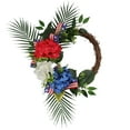 thumbnail image 2 of Yhmxh Independence Day Patriotic Red White Blue Wreath for Front Door, Soft Touch Artificial Flowers Wreath Memorial Day 4th of July Door Wreath for Home Decor Indoor and outdoor, 2 of 2