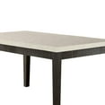 thumbnail image 4 of Acme Nolan Dining Table in White Marble Top & Salvage Dark Oak Finish Indoor 64"L x 38"W x 30"H, 4 of 8