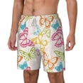 thumbnail image 2 of Xecao Retro Colorful Butterfly for Men's Swimming Trunks Swim Trunks Quick Dry Swim Shorts with Mesh Lining Funny Swimwear Bathing Suits, 2 of 9