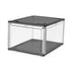 thumbnail image 2 of Caja de exhibición de zapatos Zapatillas Contenedor de zapatos Estuche Requiere ensamblaje Espacio apilable Negro, 2 of 9
