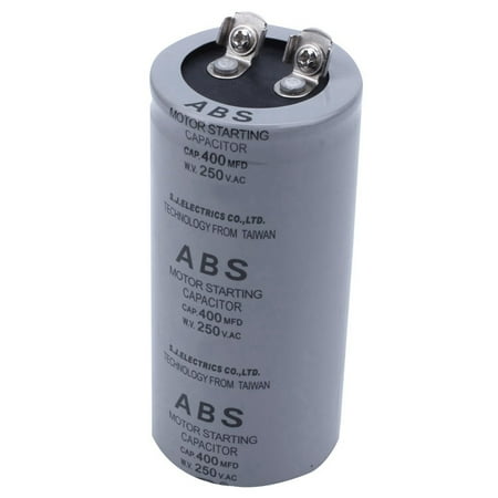 

ABS 400MFD 400uF 250V Cylindrical AC Motor Starting Capacitor