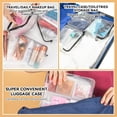 thumbnail image 4 of Clear Leak Proof Travel Bags for Toiletries 3 Pack, Super Soft Waterproof Leak Proof BPA Free, Semi-Clear Toiletry Cosmetic Makeup Bags for Travel, TSA Approved Travel Toiletry Bag With Zipper, 4 of 5