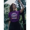 thumbnail image 2 of My Broom Broke. T-Shirt Women -Image by Shutterstock, Female Small, 2 of 4