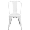 thumbnail image 6 of Flash Furniture Commercial Grade 4 Pack White Metal Indoor-Outdoor Stackable Chair, 6 of 15