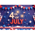 thumbnail image 3 of Red White Blue Fourth of July Celebration Banner Independence Day Patriotic Holiday Decor Fireworks Design for Outdoor Decoration Party Event, 3 of 7
