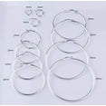 thumbnail image 2 of ADIRFINE 925 Sterling Silver Classic High Polish 2mm Hoop Earrings, 2 of 3