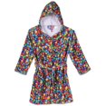 thumbnail image 1 of Up Past 8 Girls' Bathrobe Fuzzy Hooded Robe Sleepwear, 1 of 1