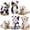 6 PCS-Cows, variant on MaoGoLan 6 Pcs Squirrel Stuffed Animals Set 7'' Stuffed Squirrel Plush Toy Bulk