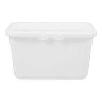 ibasenice Dryer Sheet Holder White PP Storage Box for Laundry Room Organization and Storage