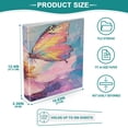 thumbnail image 5 of Ring Binders Butterfly and Flower Painting Presentation1.5-inch, Slant Ring One-Touch, 5 of 9