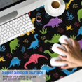thumbnail image 2 of Long Mouse Pads for Desk,Black Cartoon Colorful Dinosaurs Plants Desk Mats on Top Of Desks, Desk Mouse Pad Extra Large with 3mm Non-Slip Base and Stitched Edge for Gaming,Work,Home 47.3"x23.6", 2 of 5