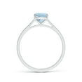 thumbnail image 2 of Angara Natural 1.2 Ct. Aquamarine Fashion Ring in 14K White Gold for Women (Ring Size: 3), 2 of 9