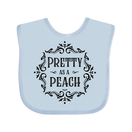 

Inktastic Pretty as a Peach Gift Baby Girl Bib