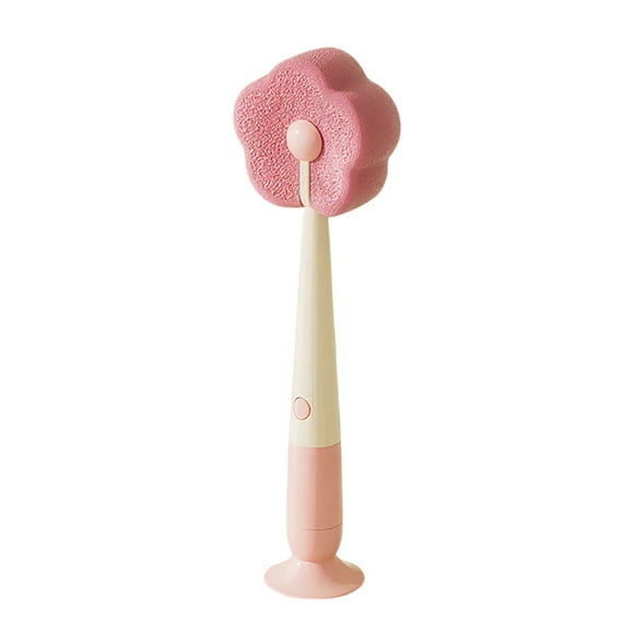 Product Classification Cleaning Brush 1 Bottle Cleaning Kit with Long Handle and Suction Cup for Delicate Glassware Including Detachable Heads for Lids Rims Non Scratch Cleaning