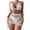White, variant on Women's 2 Piece Beach Swimsuit Seashells Crochet Bikinis Swimsuit with up Wrap Skirt Beachwear