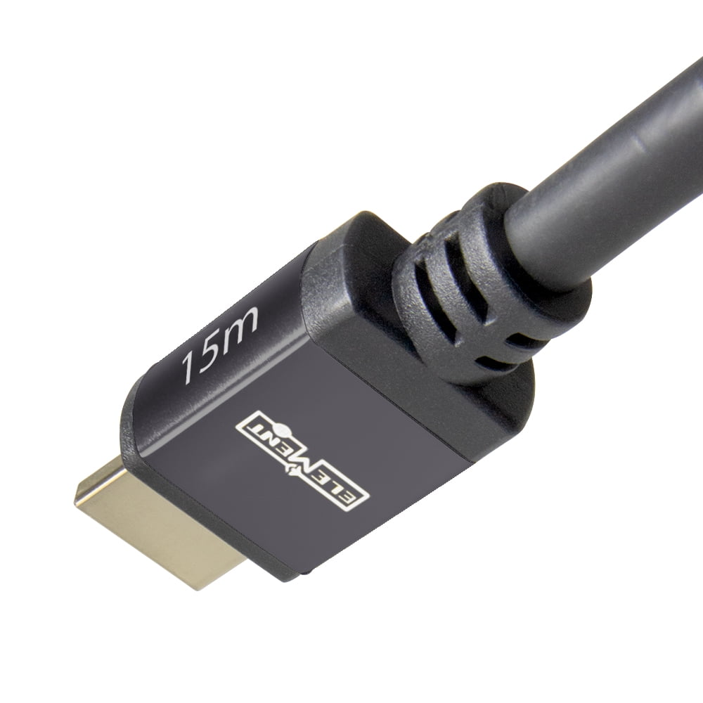 Element-Hz™ 4K HDMI Cable High Speed w/ Ethernet (Gray = 15 Meters / 49.2ft)