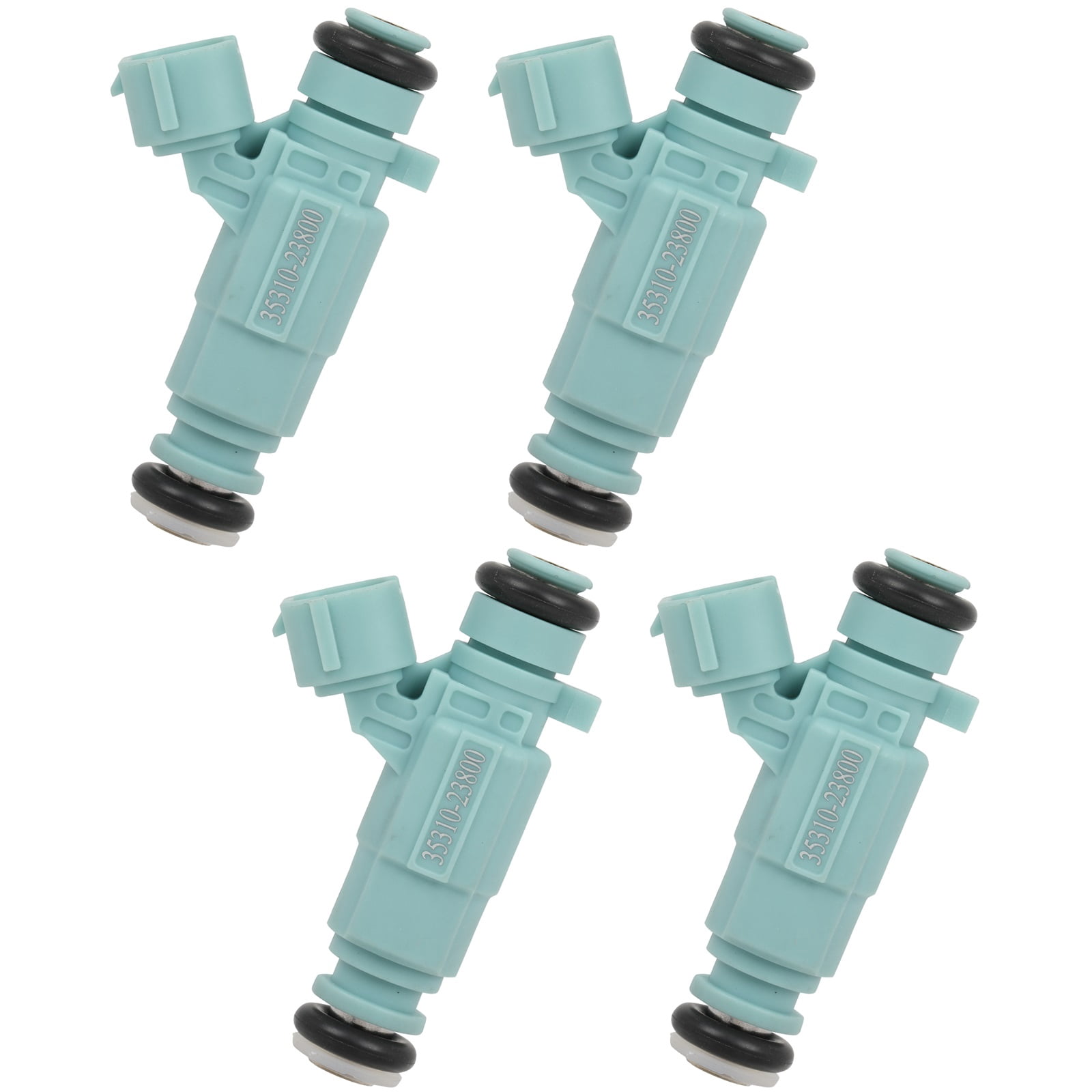 ECCPP FJ1012 4Pcs 12 Holes Fuel Injector Fit for 2006-2012 for Hyundai for Elantra,2010-2011 for Kia for Soul,2007-2009 for Kia for Spectra OEM Part Fuel Injectors Replace 84212345,4000041,3531023800