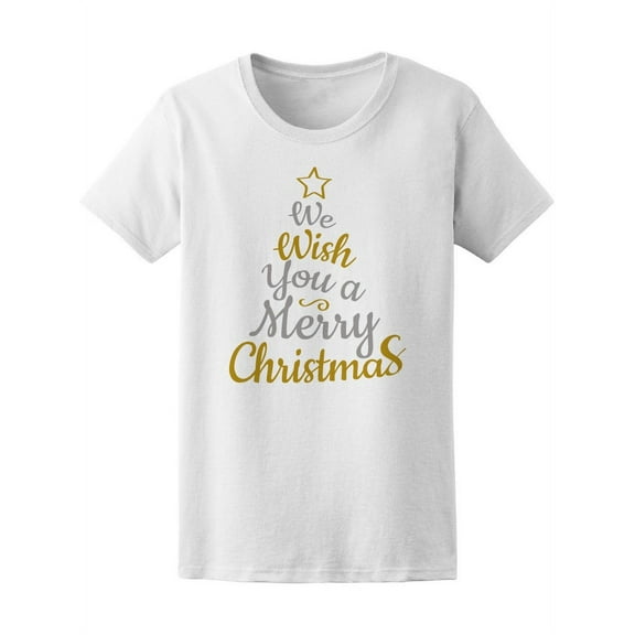 Shiny Christmas Wishes T-Shirt Women -Image by Shutterstock, Female Large