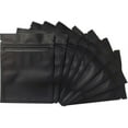 thumbnail image 1 of Sacs Anti-Odeur - Sacs Mylar Refermables Pochette en Aluminium Sac Plat Noir Mat, 1 of 5