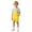Yellow, variant on VeFlora Boys Overalls Summer Outfits Adjustable Strap Long Pants Casual Sleeveless Rompers Jumpsuits with Pockets(Red/4-5 Years)