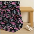 thumbnail image 4 of Cotton Cambric Fabric by Soimoi - Floral Pattern- 56" Wide Soft Breathable Fabric by The Yard for Kurtas, Linings, Blouses, Baby Clothes, Quilting - Black, 4 of 6