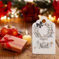 thumbnail image 4 of Naiovety 100 Uds. Etiquetas de Feliz Navidad Tarjeta de papel Kraft etiqueta de regalo etiquetas colgantes DIY Kits de decoración para fiestas Guirnalda lazo blanco, 4 of 6